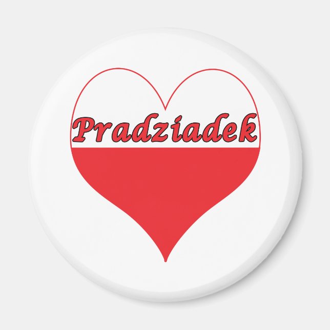 Imán Pradziadek Corazón polaco (Frente)