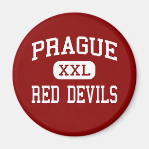 Imán Praga - diablos rojos - alta - Praga Oklahoma