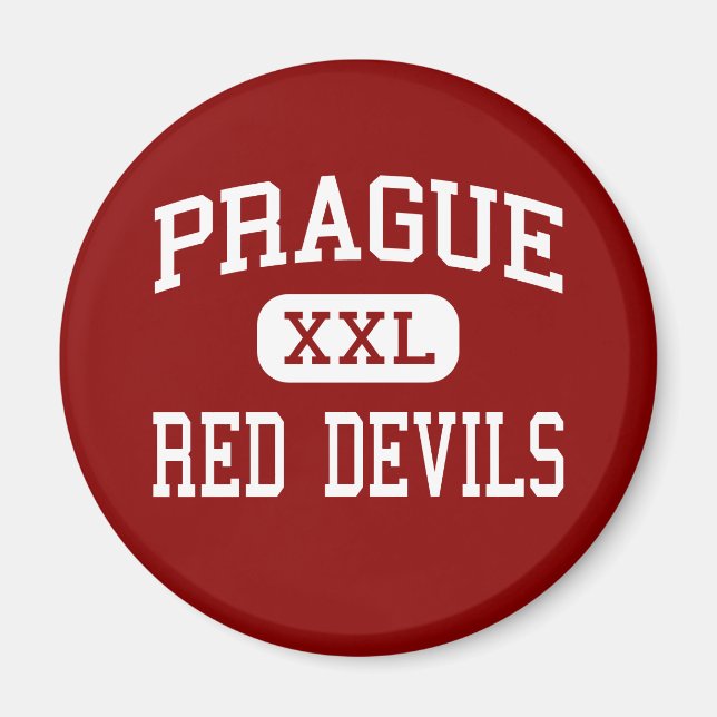 Imán Praga - Diablos Rojos - Alto - Praga Oklahoma (Frente)
