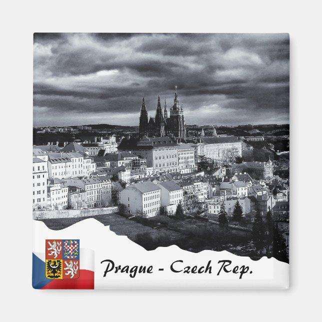 Imán Prague Magnet, Czechia, Prague Castle (Frente)