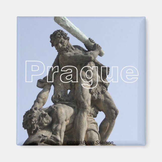 Imán Prague Travel Photo Souvenir Fridge Magnet (Frente)