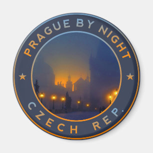 Imán Praha de noche, Praga