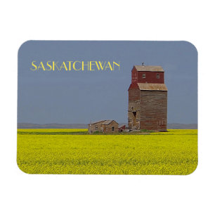 Imán Prairie Elevator Landscape Magnet