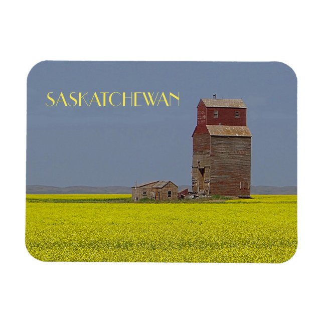 Imán Prairie Elevator Landscape Magnet (Horizontal)