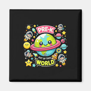 Imán Pre-k Es Fuera De Este Mundo Planetas Espaciales M