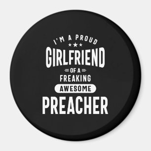 Imán Preacher Job Title Tee Gift Hombres Mujeres