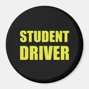 Imán Precaución del conductor del estudiante
