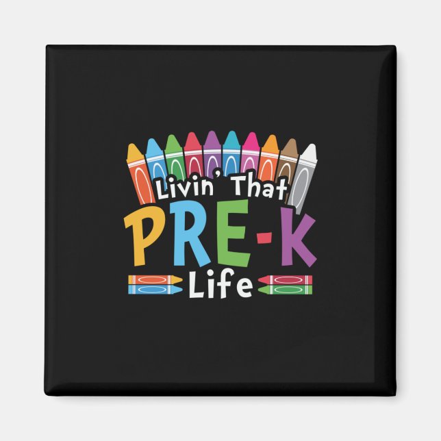 Imán Preescolar viviendo esa vida preescolar (Frente)
