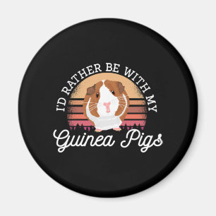 Imán Prefiero estar con mi Guinea Pig Cavy Roddent