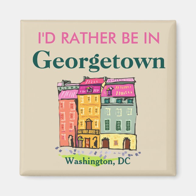 Imán Prefiero estar en Georgetown (Frente)