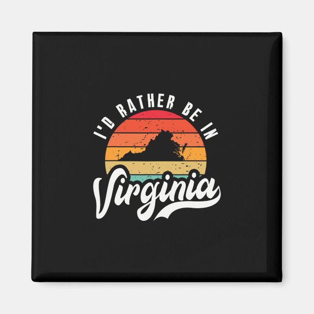 Imán Prefiero estar en Virginia  (Frente)