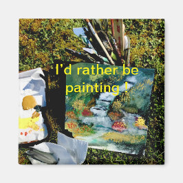 Imán Prefiero Estar Pintando