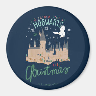 Imán Prefiero quedarme en Hogwarts, estos Navidades