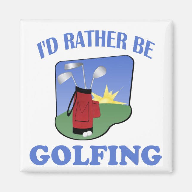Imán Prefiero ser golfista (Frente)
