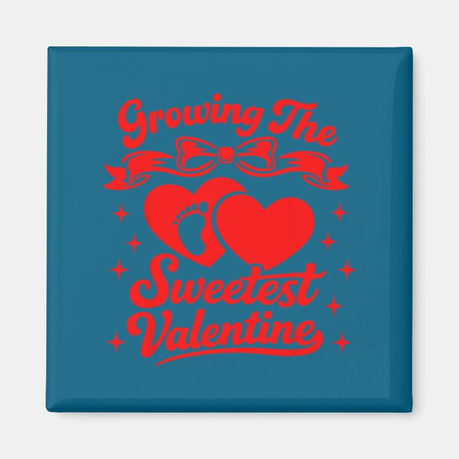 Imán Pregnancy Announcement Growing The Sweetest Valent (Frente)