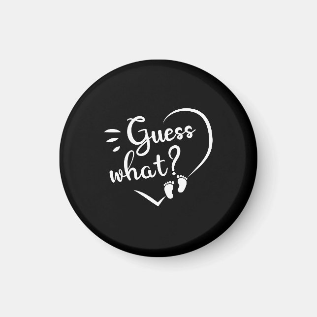 Imán Pregnancy Announcement Guess What (Frente)