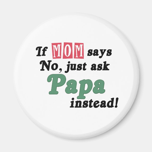 Imán Pregúntale a papá (Frente)