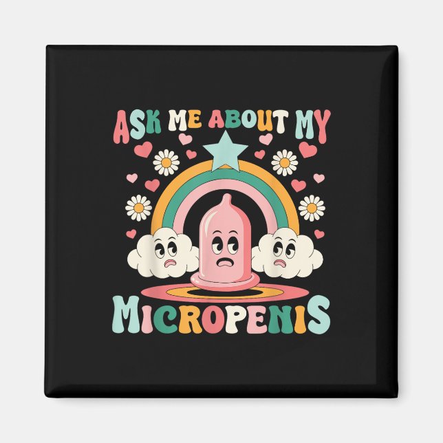 Imán Pregúntame acerca de mi inapropiado Adu de Micrope (Frente)