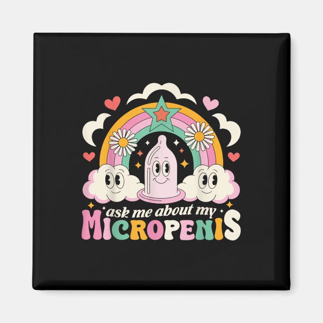 Imán Pregúntame acerca de mi inapropiado Adu de Micrope (Frente)