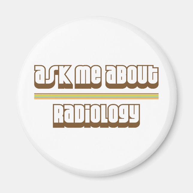 Imán Pregúntame sobre la radiología (Frente)