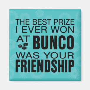 Imán Premio Bunco Dice Amistad Mejor