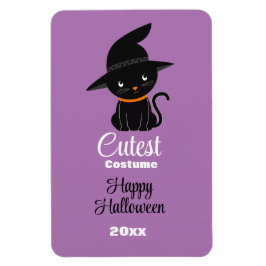 Imán Premio Cutest Costume Black Cat Halloween Party
