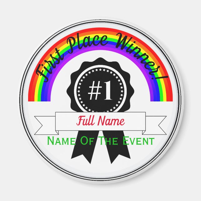 Imán Premio Magnet Rainbow HAMbWG (Frente)
