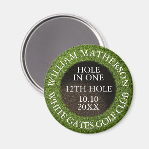 Imán Premio Personalizado de Golf por Hoyo en Uno