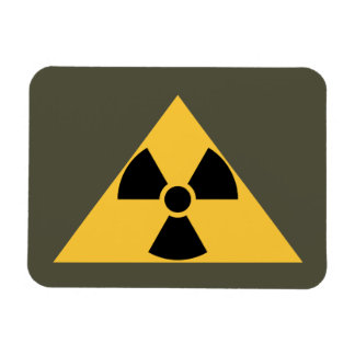 Imán premium de emblem radiactivo