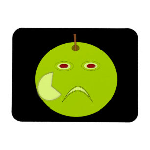 Imán Premium de Halloween Manzana Malvada con Cica