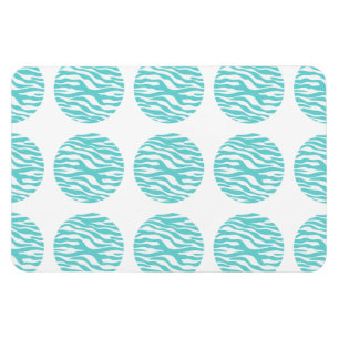 Imán premium de polka de impresión de cebra