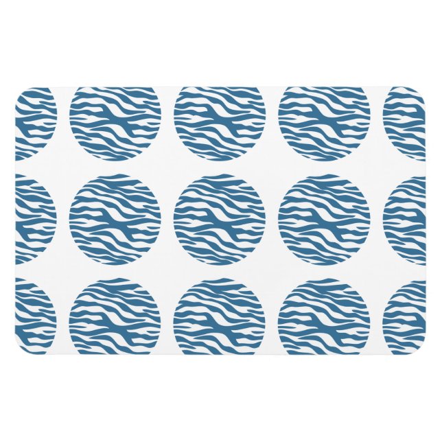 Imán premium de polka de impresión de cebra (Horizontal)