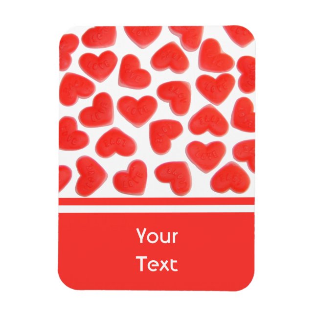 Imán premium de 'texto' de Sweet Hearts (Vertical)