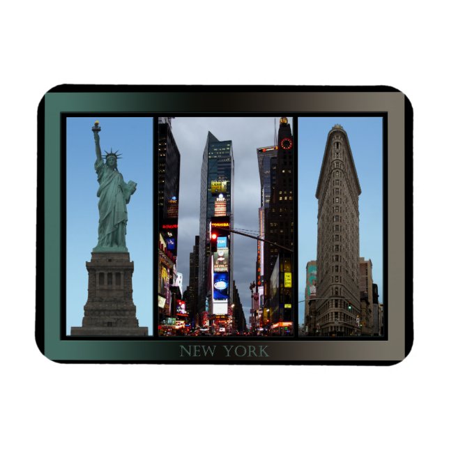Imán Premium Flexi New York Magnet NY City Souvenir (Horizontal)