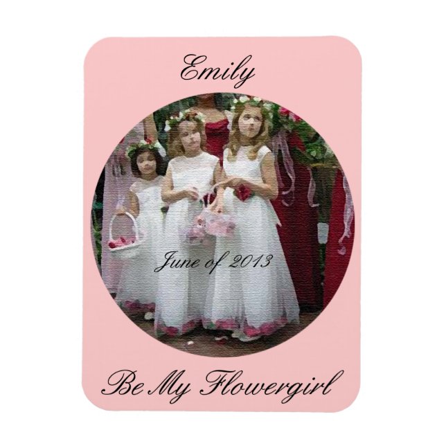 Imán Premium para Chicas de flores (Vertical)