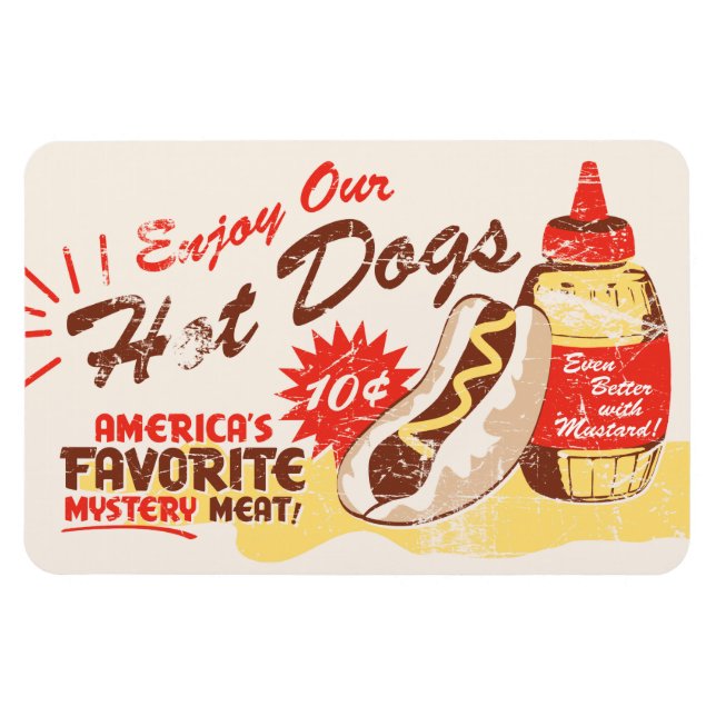 Imán premium para perros calientes (Horizontal)