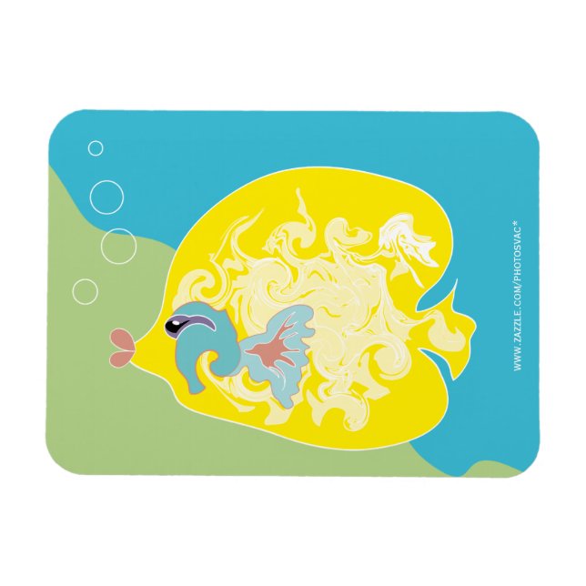 Imán Premium Pez Amarillo (Horizontal)