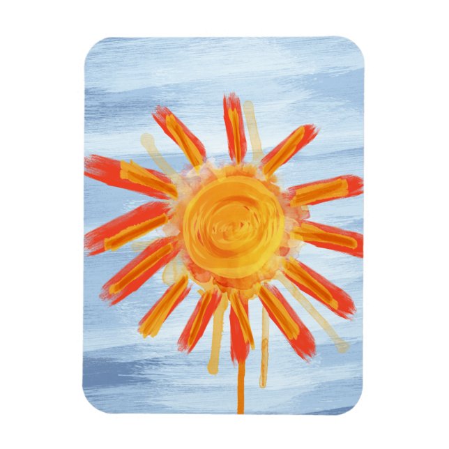 Imán Premium, Pintura de Sol (Vertical)