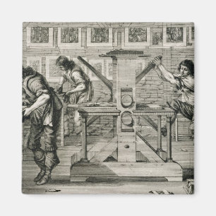 Imán Prensa francesa, 1642 (grabado)