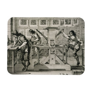 Imán Prensa francesa, 1642 (grabado)