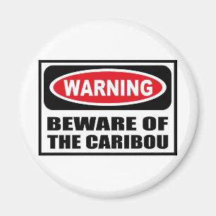 IMÁN PREOCUPACIÓN DEL IMAGEN DEL CARIBÚ