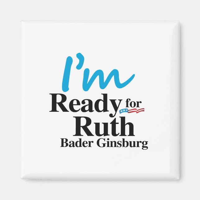 Imán Preparado para Ruth Bader Ginsburg 2016 (Frente)