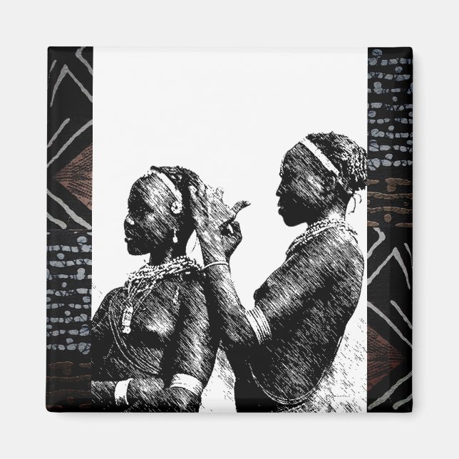 Imán Preparativos de Bodas tribales (Frente)