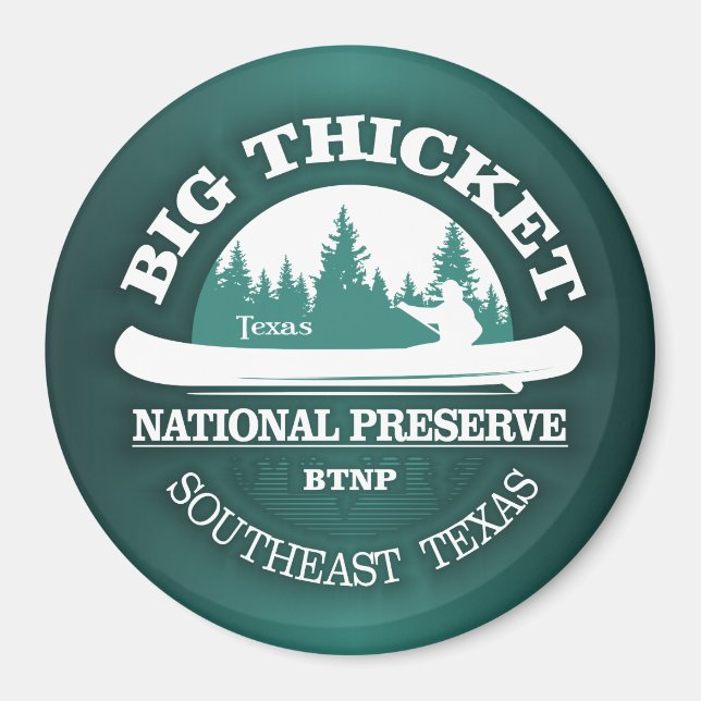 Imán Preservación nacional de Big Thicket (Frente)