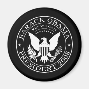 Imán presidencial 2008 del sello de Barack Obama