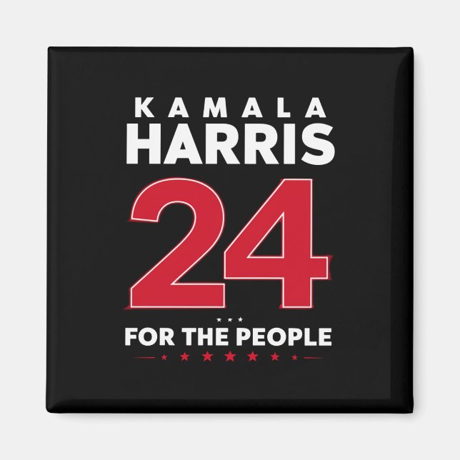 Imán Presidente 47 Kamala Harris 2024 Apoyo Señora (Frente)