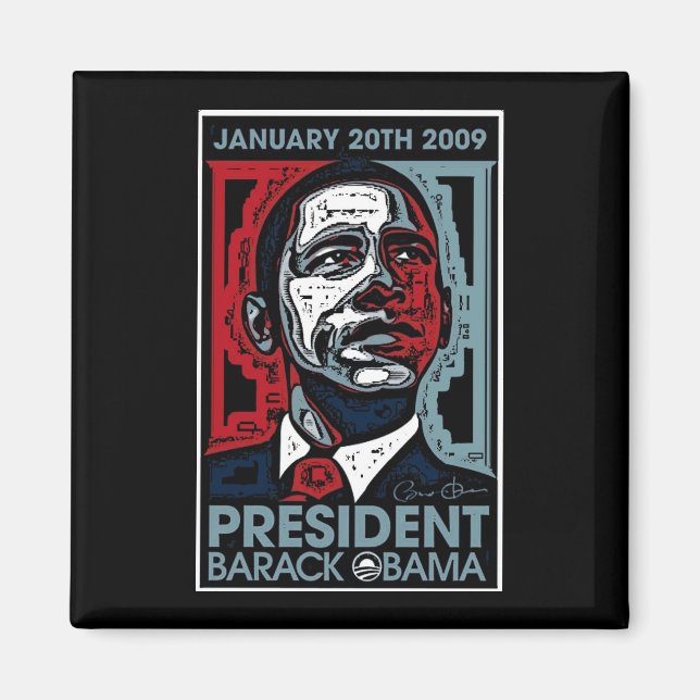 Imán Presidente Barack Obama 20 de enero de 2009 (Frente)