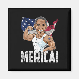 Imán Presidente Barack Obama Merica 4 De Julio Divertid