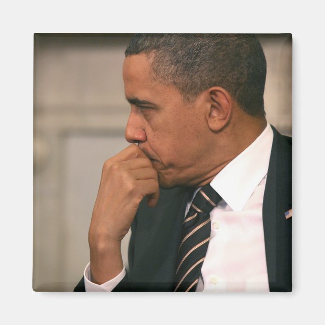 Imán Presidente Barack Obama se reúne con el Presidente (Frente)