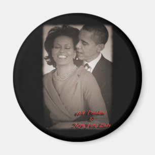 IMÁN PRESIDENTE BARACK OBAMA Y PRIMERA DAMA MAGNET